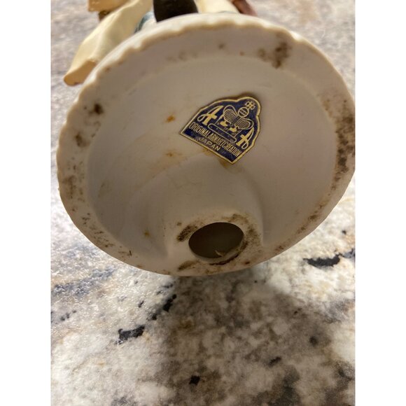 Vintage Arnart Creation Figurine Boy Books Rococo Colonial Porcelain Hand Paint - Picture 5 of 6